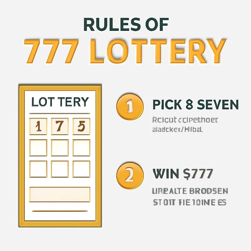 An educational illustration of the Rules of 777 Lottery.