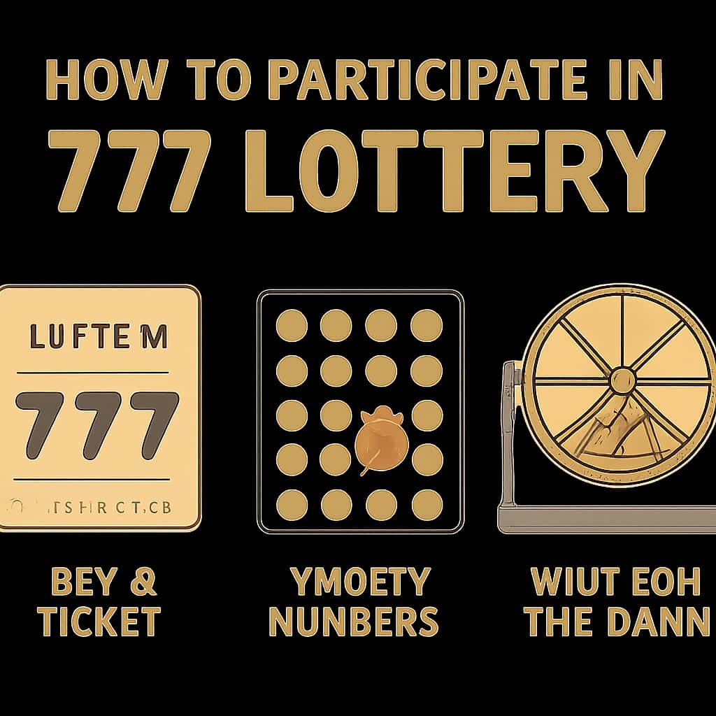 An educational diagram outlining the participation process in the 777 Lottery.