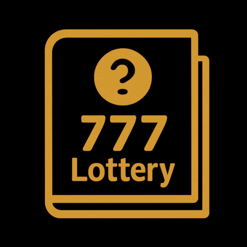 A badge symbolizing the Rules of 777 Lottery.
